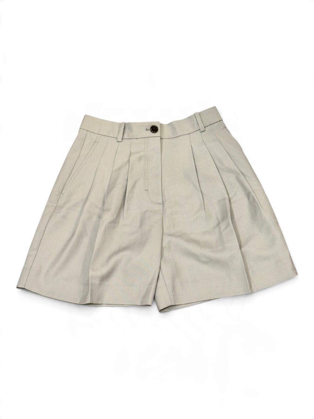 Anine Bing Brice Trouser Shorts in Sage, Size 27 New With Tags